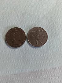 2 monete da 50 lire 