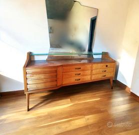 Mobile cassettiera con specchio vintage