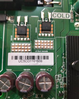 scheda TV lg 50au731cola