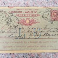 4 cartolina - vaglia postale emessi nel 1893 