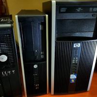 3 PC HP -Dell Quadcore 8GB 500GB garanzia
