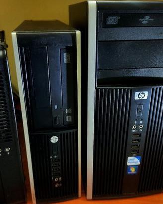 3 PC HP -Dell Quadcore 8GB 500GB garanzia