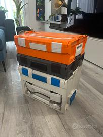 Set valigette Sortimo L-BOX + cassetti e organizer