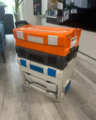 Set valigette Sortimo L-BOX + cassetti e organizer