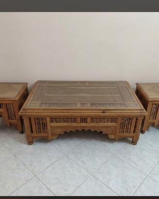Trittico salotto artigianato marocchino