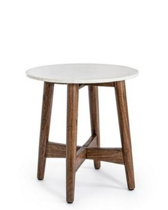 Bizzotto tavolino da salotto/ comodino legno/marmo