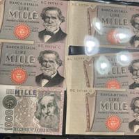 Banconote 1000 lire giuseppe verdi fds