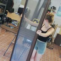 Zanzariera scorrevole frizionata per Porta finestr