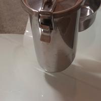 Pentolino portavivande Vintage ovale acciaio inox