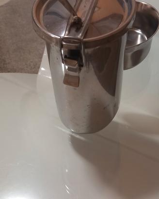 Pentolino portavivande Vintage ovale acciaio inox