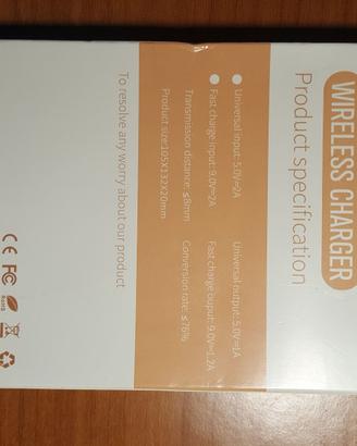 Caricatore WIRELESS forma circolare NUOVO