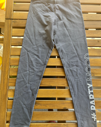 2x BW '#PARTY MOOD' Leggings– Grey and black