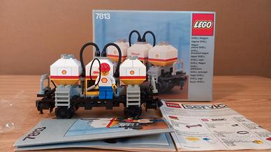 LEGO 7813 Vagone Shell Tanker (1986) - COME NUOVO!