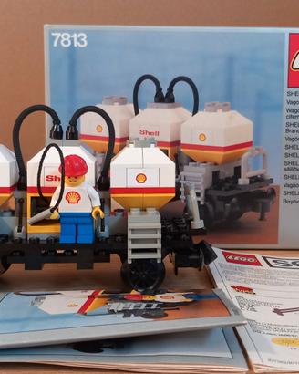 LEGO 7813 Vagone Shell Tanker (1986) - COME NUOVO!