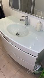 Mobile bagno sospeso + specchiera e luce
