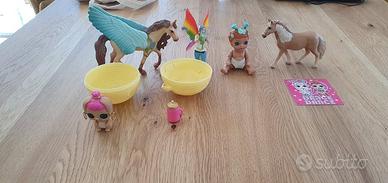 Pegaso Schleich, fata Schleich e cavallo con acces