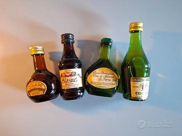 n. 4 bottiglie Mignon anni 70-