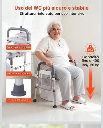 Sedile rialzato vevor wc anziani 