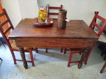Tavolo in legno da osteria periodo fine '800