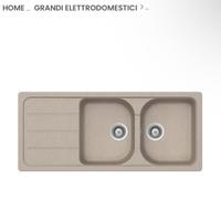 Lavello a 2 vadche con gocciolatoio avena