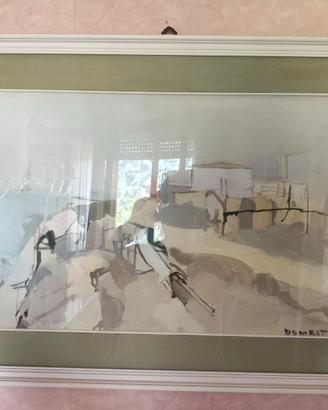 Quadro dipinto ad olio Giampaolo Domestici