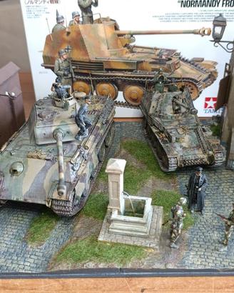 Diorama 1:35 Panther e Marder III tedeschi