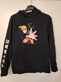 Felpa Naruto Shippuden nera con cappuccio - 158 cm