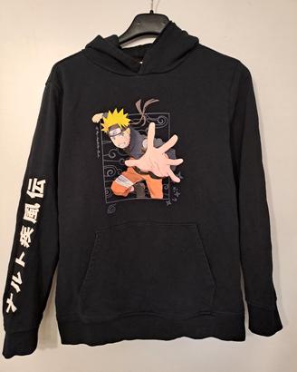 Felpa Naruto Shippuden nera con cappuccio - 158 cm