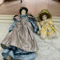 COPPIA BAMBOLE IN PORCELLANA VINTAGE
