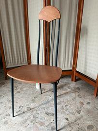 Sedia in legno e metallo