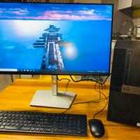 Pc desktop Dell Optiplex completo di monitor 27"