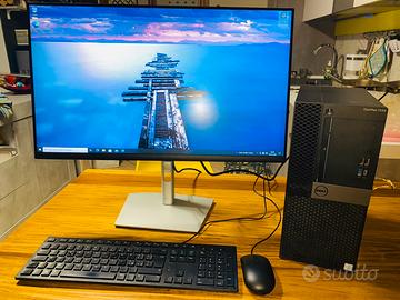 Pc desktop Dell Optiplex completo di monitor 27"