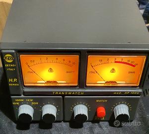  ZETAGI HP-1000 Accordatore completo di Rosmetro/W