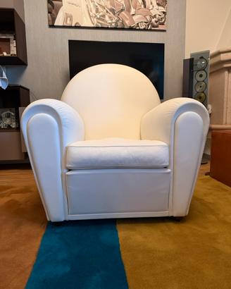 Poltrona Frau Vanity pelle bianca NUOVA