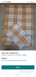 sacco copripiumino lettino singolo Ikea 
