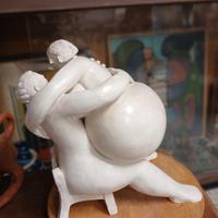 scultura in creta bianca