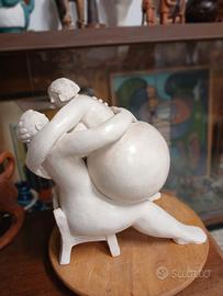 scultura in creta bianca