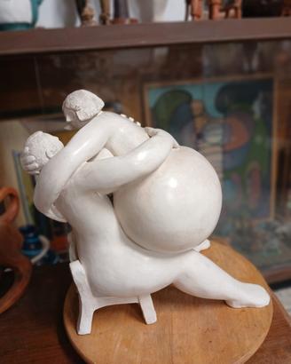 scultura in creta bianca