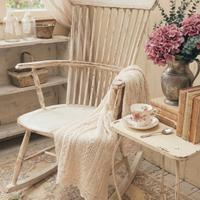 🌼Sedia a Dondolo in legno Shabby Chic