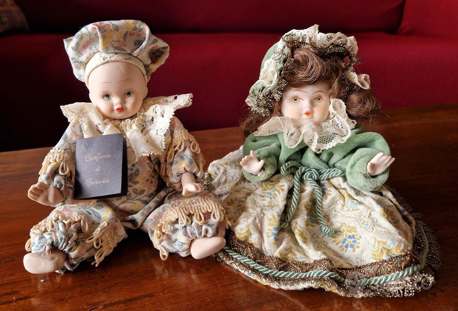 Lotto 2 bambole vintage porcellana Capodimonte Collezionismo In vendita a Frosinone