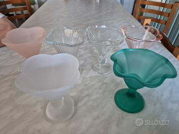 set sei coppe gelato/ macedonia 