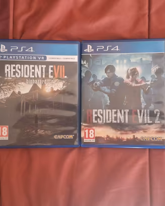 PS5 PS4 quattro giochi Resident Evil 4 + 2 + 7 + 8