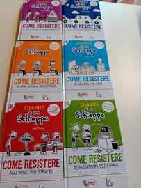 libri diario di una schiappa, 6 volumi