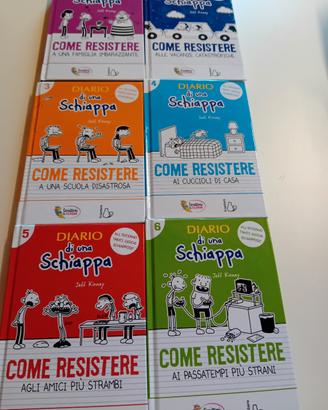libri diario di una schiappa, 6 volumi