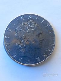 Moneta da 50 lire anno 1979 con errore di conio