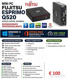 MINI PC FUJITSU  i3/8GB/SSD 120GB WIN 11 PRO