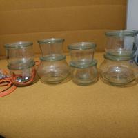 contenitori in vetro della Weck con anelli gomma