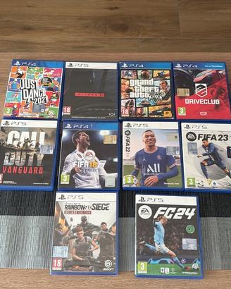 videogiochi per ps4 e ps5 (anche singolarmente)