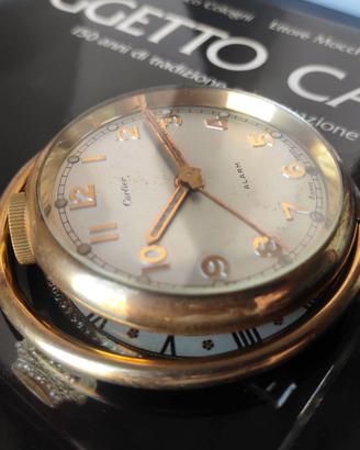 1950 Orologio Cartier 8 giorni e sveglia (NO MUST)