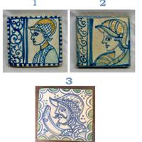 Mattonella riggiola guerriero saraceno paladino